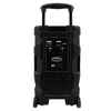 best price 15 inch battery bluetooth karaoke trolley speaker box with 2 wireless mic