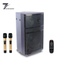 12'' wooden music amplifier trolley speaker with bluetooths