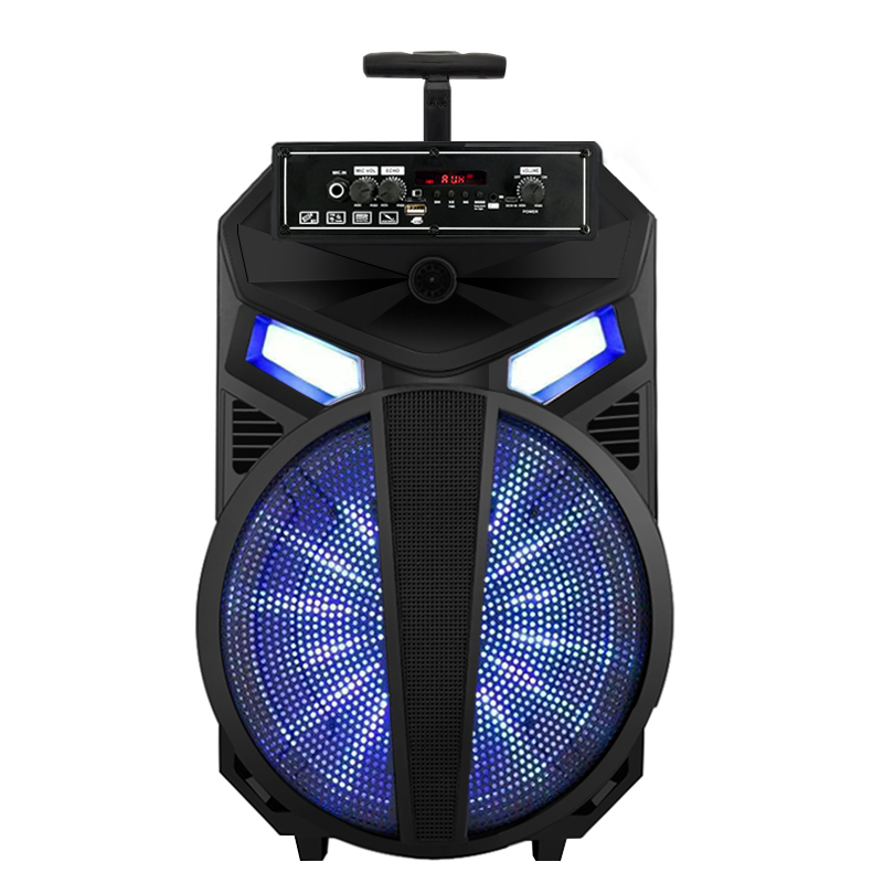2022 Good Sale New Plastic Speaker with LED Lights for Outdoor