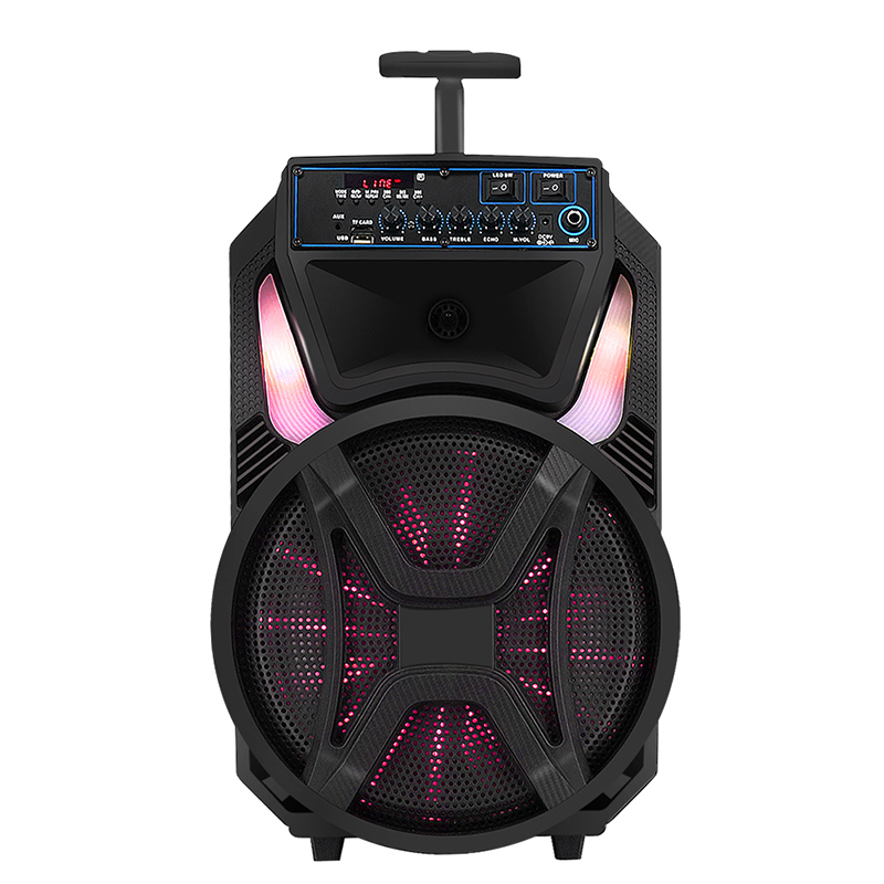 Colorful Cheap recycled LED Light Plastic Portable Speaker 12 Inch
