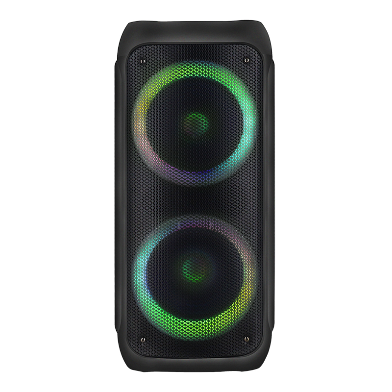 New hot Dual 8 Inch led colorful light Speaker with bluetooths